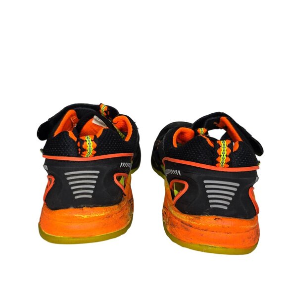 Jambu Boys Black & Neon Orange Athletic Sandals 5M - Durable Rubber Sole & Brea - Picture 6 of 8